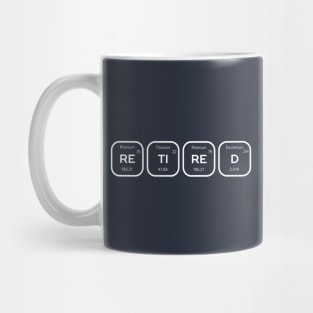 Interesting Retired Science Periodic Table of Elements Mug